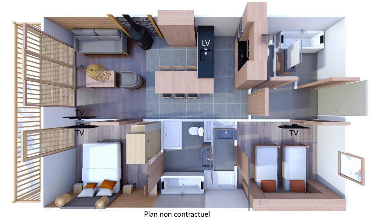 Les Balcons Platinium Val Cenis Lägenhet Lanslevillard Exteriör bild